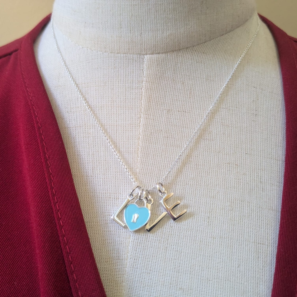 Tiffany & Co. Silver  Love  Heart Necklace - Picture 6 of 15